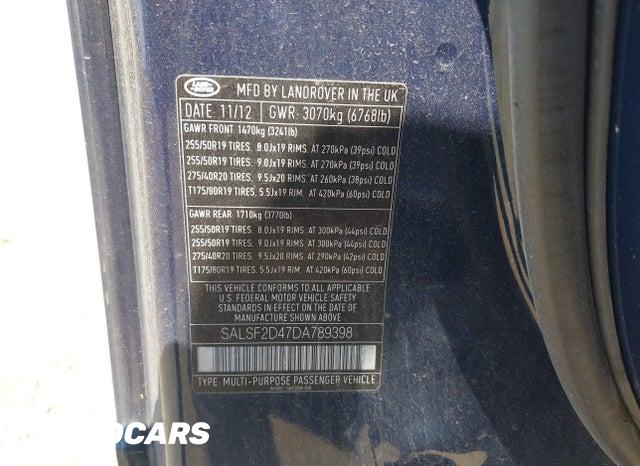 SALSF2D47DA789398 2013 Land Rover Range Rover photo no. 9