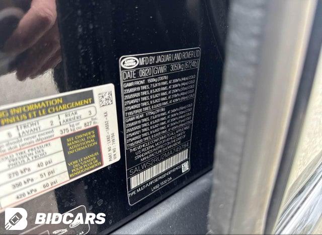 SALWS2RU2MA749784 2021 Land Rover Range Rover photo no. 9