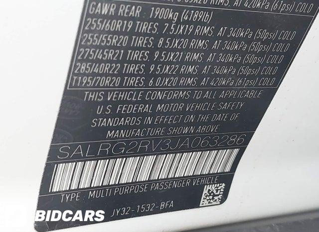 SALRG2RV3JA063286 2018 Land Rover Discovery photo no. 9