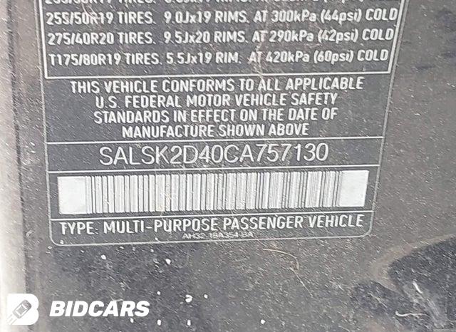 SALSK2D40CA757130 2012 Land Rover Range Rover photo no. 9