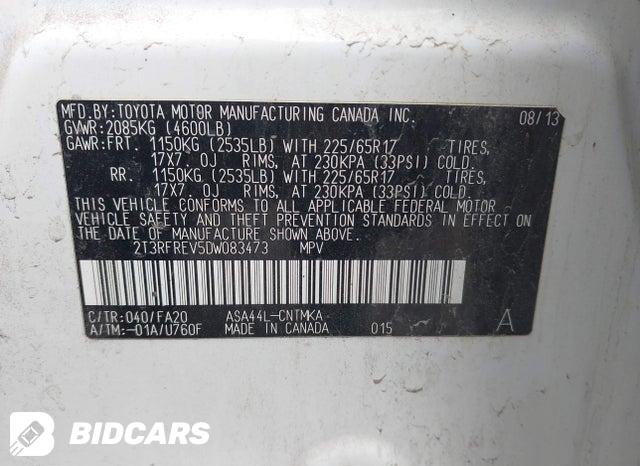 2T3RFREV5DW083473 2013 Toyota RAV4 photo no. 9