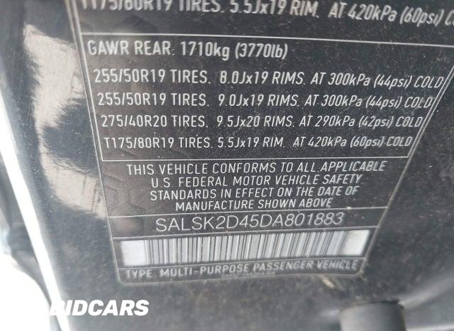 SALSK2D45DA801883 2013 Land Rover Range Rover photo no. 9