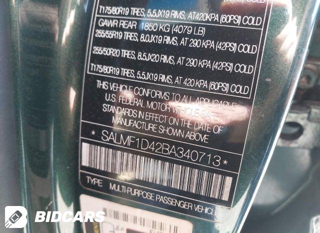 SALMF1D42BA340713 2011 Land Rover Range Rover photo no. 9