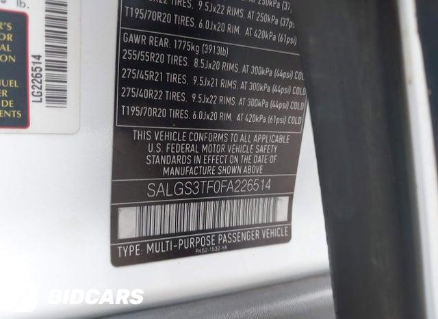 SALGS3TF0FA226514 2015 Land Rover Range Rover photo no. 9