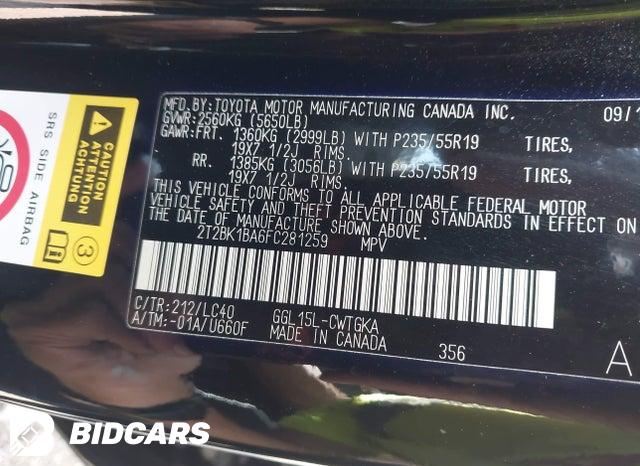 2T2BK1BA6FC281259 2015 Lexus RX photo no. 9