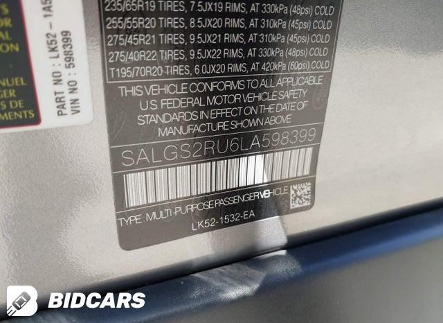 SALGS2RU6LA598399 2020 Land Rover Range Rover photo no. 9