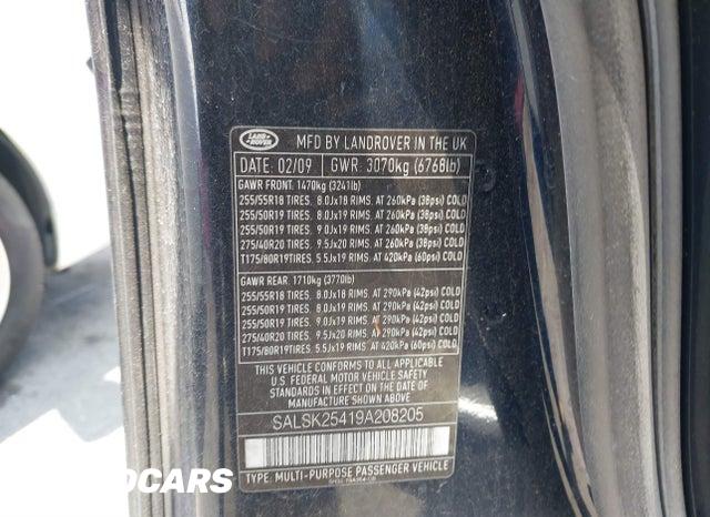 SALSK25419A208205 2009 Land Rover Range Rover photo no. 9