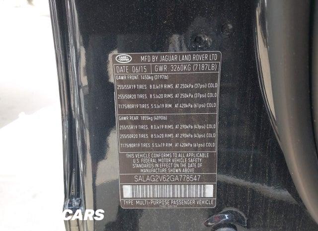 SALAG2V62GA778547 2016 Land Rover LR4 photo no. 9