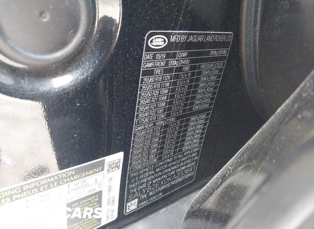2019 Land Rover Range Rover — VIN SALYB2EX0KA233641, şəkil 9