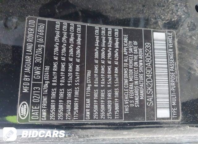 SALSK2D49DA805239 2013 Land Rover Range Rover photo no. 9