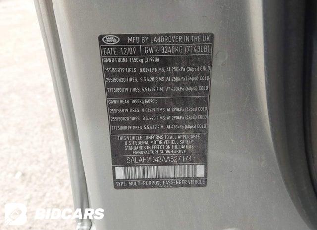 SALAF2D43AA527174 2010 Land Rover LR4 photo no. 9
