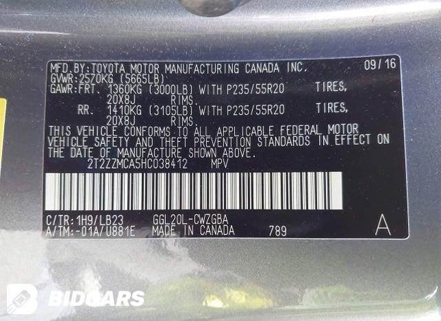 2T2ZZMCA5HC038412 2017 Lexus RX photo no. 9