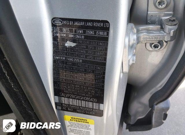 SALVP2BGXGH085439 2016 Land Rover Range Rover photo no. 9