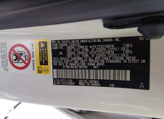 2T2BK1BA3DC180788 2013 Lexus RX photo no. 9