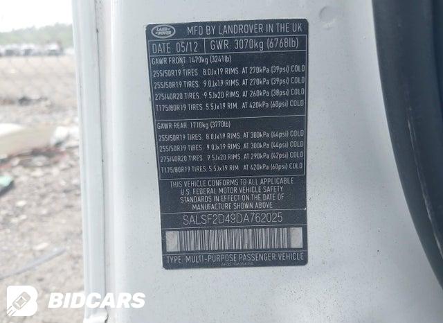 SALSF2D49DA762025 2013 Land Rover Range Rover photo no. 9