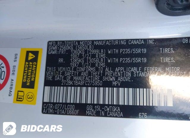 2T2BK1BA8FC275950 2015 Lexus RX photo no. 9