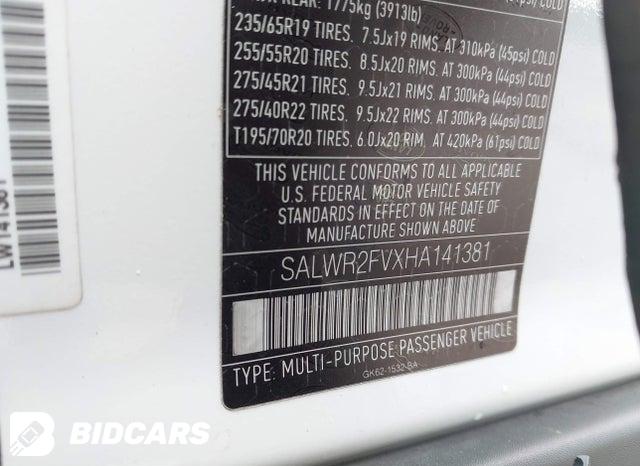 SALWR2FVXHA141381 2017 Land Rover Range Rover photo no. 9