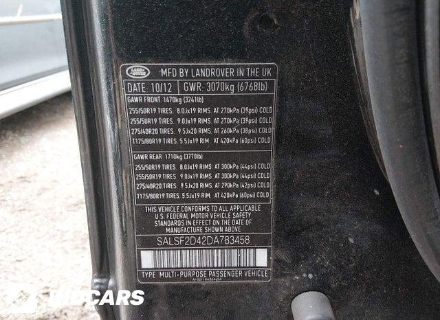 SALSF2D42DA783458 2013 Land Rover Range Rover photo no. 9