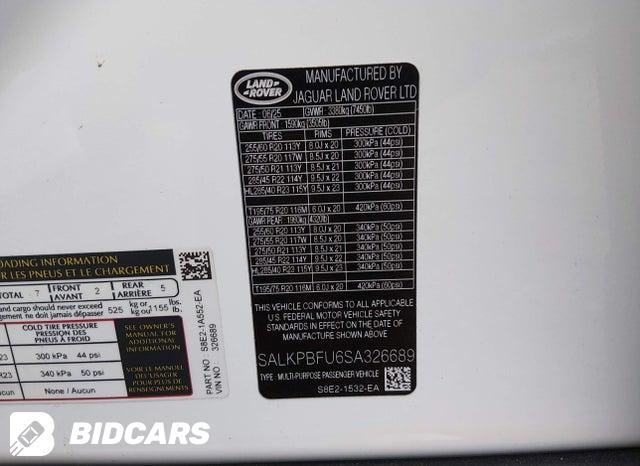 2025 Land Rover Range Rover — VIN SALKPBFU6SA326689, şəkil 9