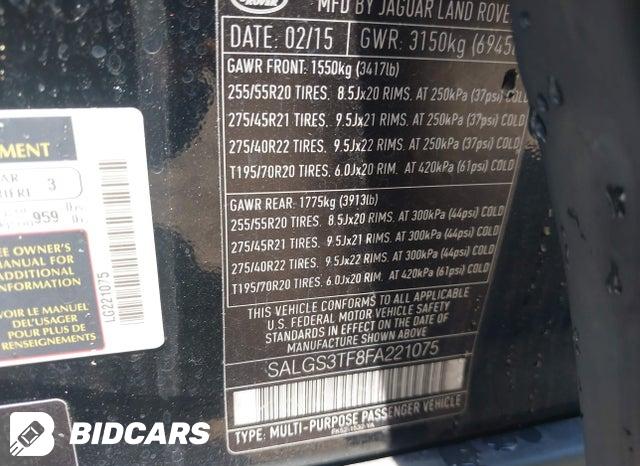 SALGS3TF8FA221075 2015 Land Rover Range Rover photo no. 9
