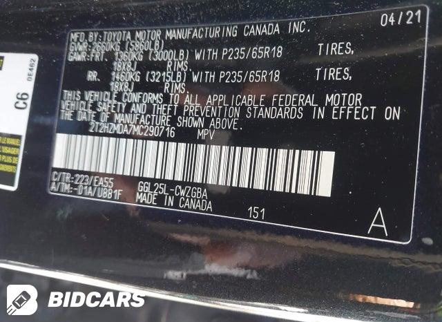 2T2HZMDA7MC290716 2021 Lexus RX photo no. 9
