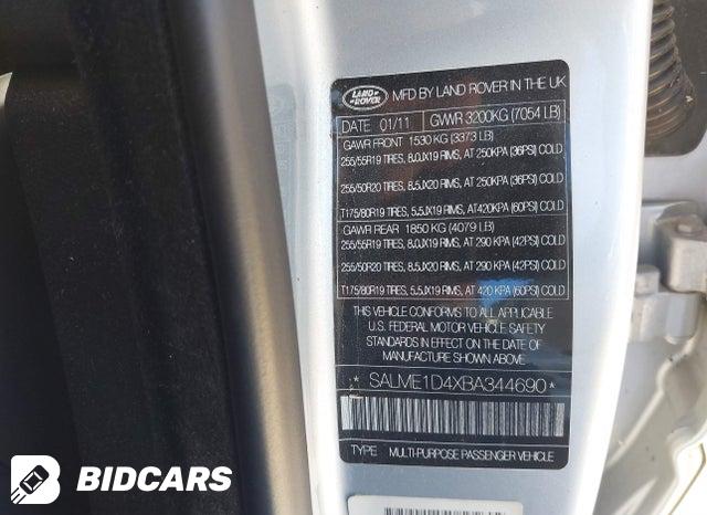 SALME1D4XBA344690 2011 Land Rover Range Rover photo no. 9