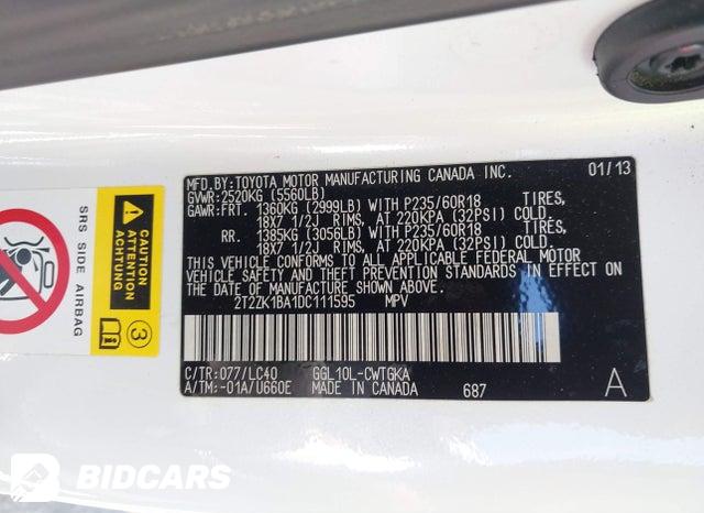 2T2ZK1BA1DC111595 2013 Lexus RX photo no. 9