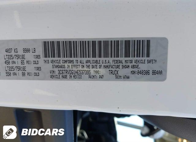 2017 RAM Promaster — VIN 3C6TRVDG1HE537395, şəkil 9