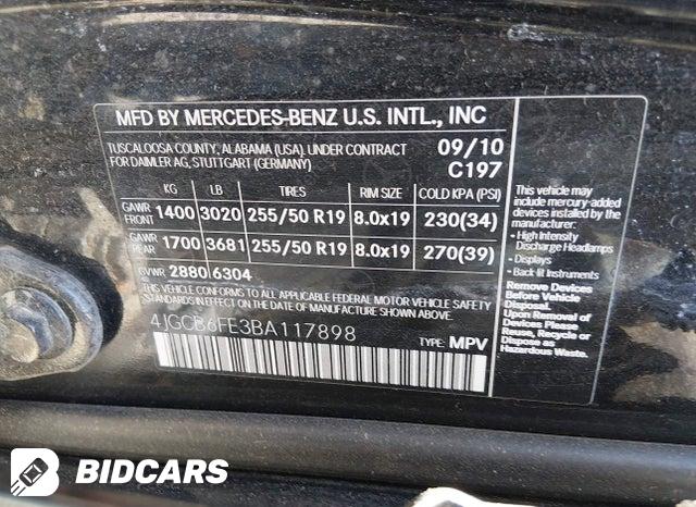 4JGCB6FE3BA117898 2011 Mercedes-Benz R 350 photo no. 9