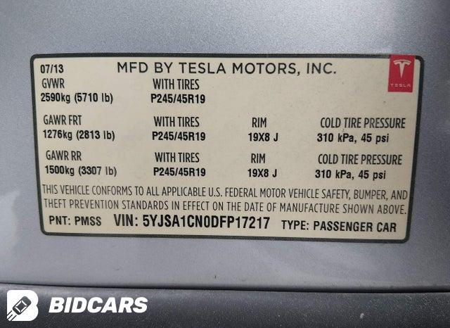 5YJSA1CN0DFP17217 2013 Tesla Model S photo no. 9