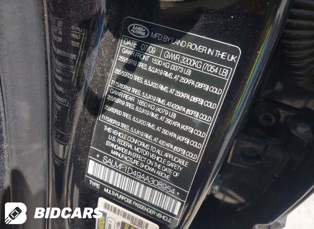 SALMF1D49AA308954 2010 Land Rover Range Rover photo no. 9