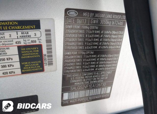 SALGS2VF1EA128730 2014 Land Rover Range Rover photo no. 9
