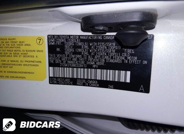 2T2GK31U88C028413 2008 Lexus RX photo no. 9