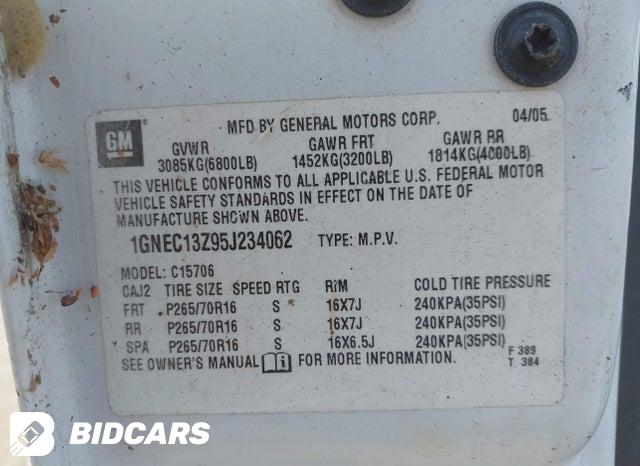 1GNEC13Z95J234062 2005 Chevrolet Tahoe photo no. 9