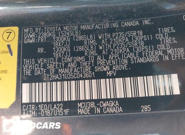 2T2HA31U35C043601 2005 Lexus RX photo no. 9