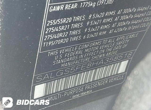 SALGS5FE8HA358518 2017 Land Rover Range Rover photo no. 9