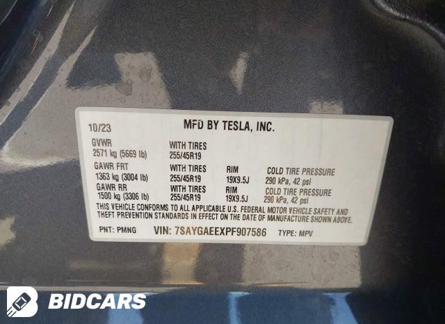 7SAYGAEEXPF907586 2023 Tesla Model Y photo no. 9