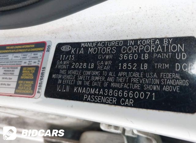 KNADM4A38G6660071 2016 KIA Rio photo no. 9