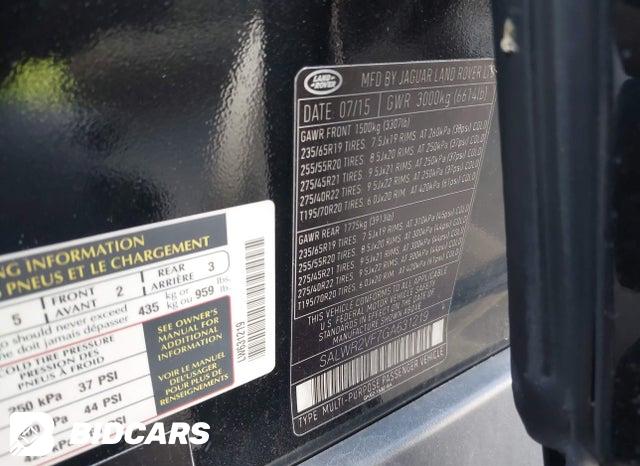 SALWR2VF7GA631219 2016 Land Rover Range Rover photo no. 9
