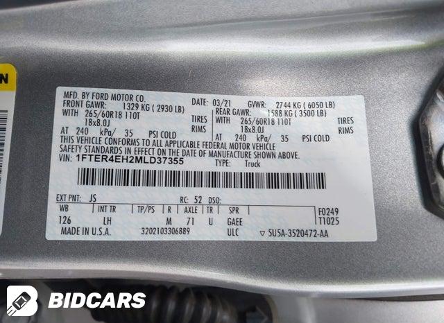1FTER4EH2MLD37355 2021 Ford Ranger photo no. 9