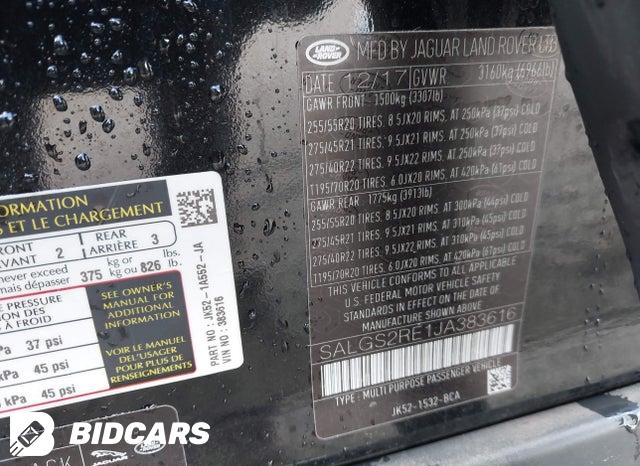 SALGS2RE1JA383616 2018 Land Rover Range Rover photo no. 9