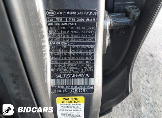 SALCP2BG4HH659025 2017 Land Rover Discovery photo no. 9