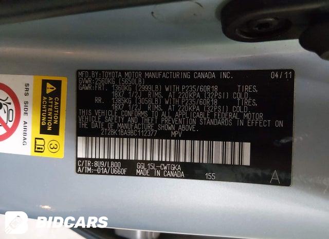 2T2BK1BA9BC112377 2011 Lexus RX photo no. 9