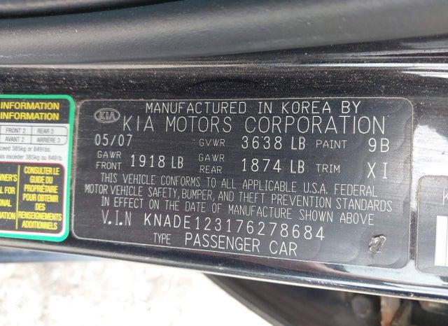 KNADE123176278684 2007 KIA Rio photo no. 9