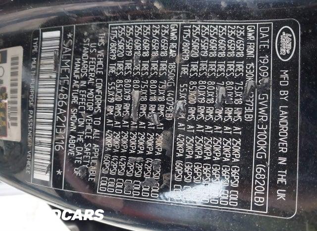 SALME15486A213116 2006 Land Rover Range Rover photo no. 9