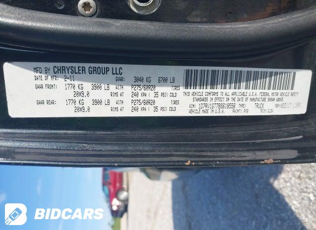 1D7RV1GT7BS618556 2011 RAM RAM 1500 photo no. 9