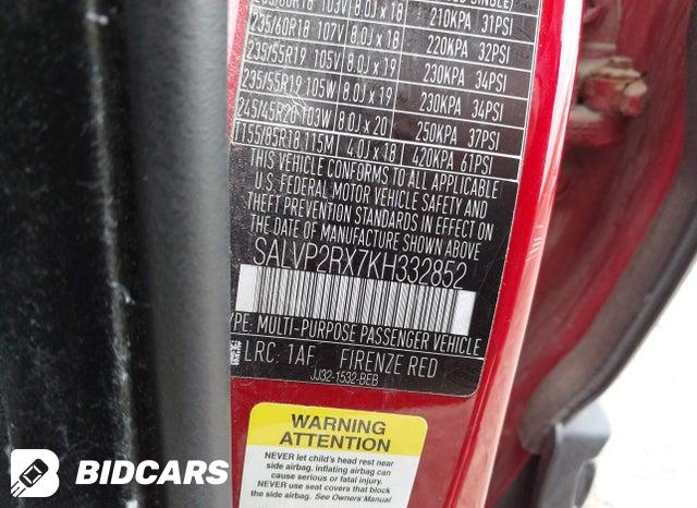 SALVP2RX7KH332852 2019 Land Rover Range Rover photo no. 9