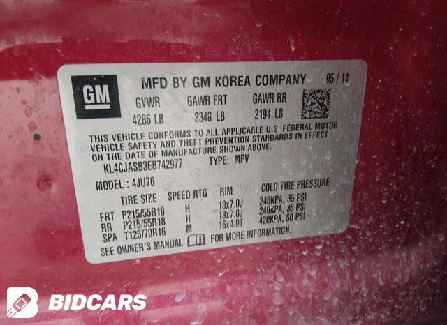 KL4CJASB3EB742977 2014 Buick Encore photo no. 9
