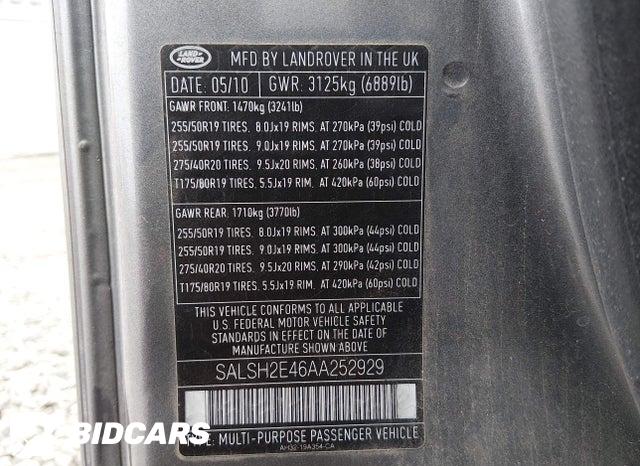 SALSH2E46AA252929 2010 Land Rover Range Rover photo no. 9