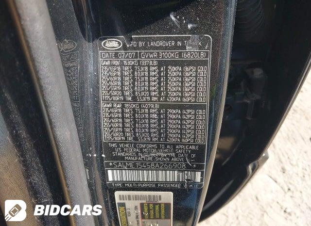 SALME15458A266908 2008 Land Rover Range Rover photo no. 9